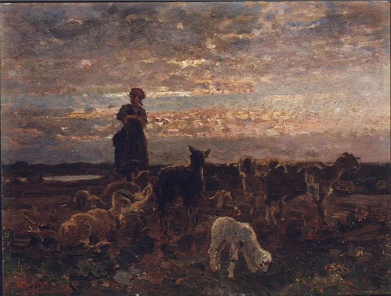 Pastorale al tramonto. - Sede della Fondazione di Venezia, Veneziajpg